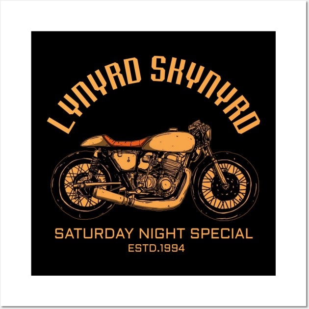 Motorcycle saturday night special lynyrd Wall Art by SkullRacerShop